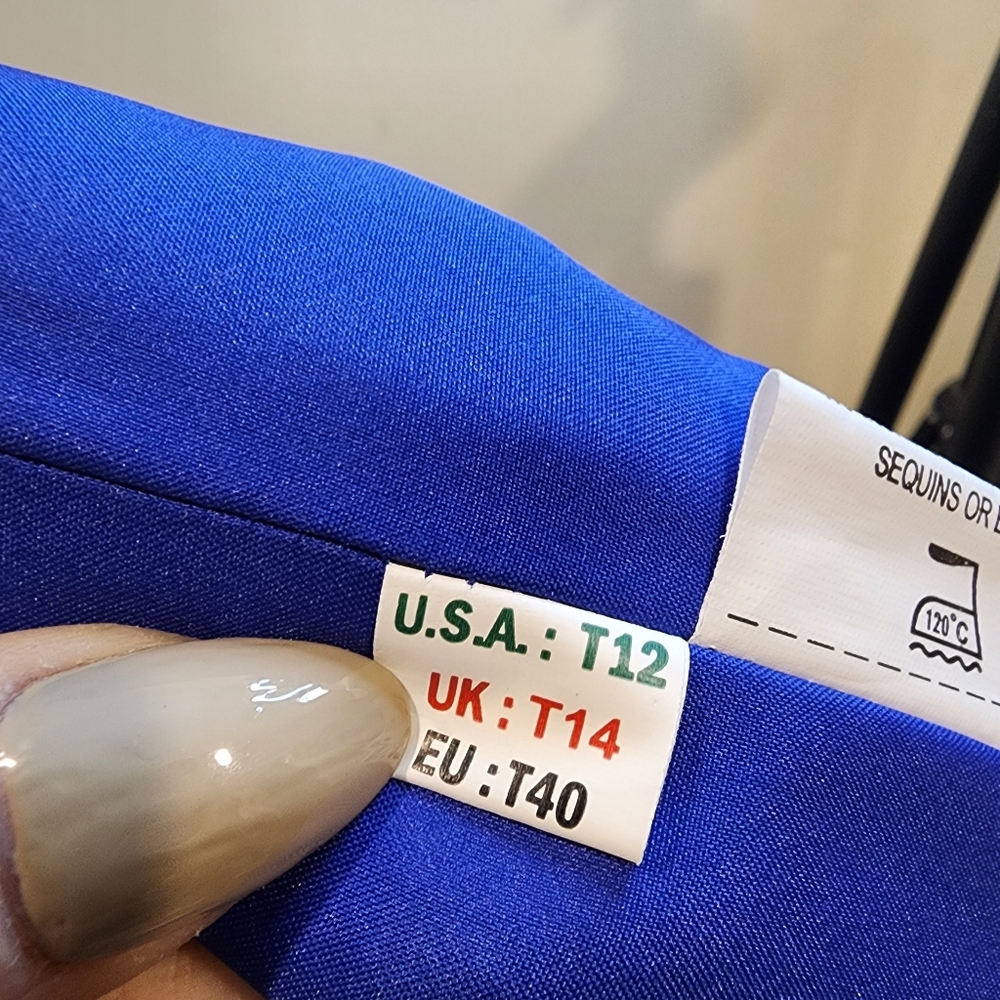 BELSOIE Stunning Royal Blue V-Neck Evening Midi  Dress 12 - Picture 7 of 10